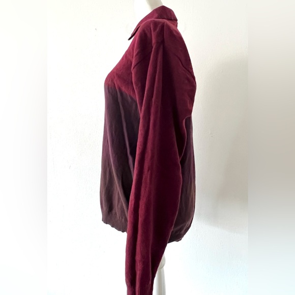 VERSACE vintage maroon wool sweater - Picture 4 of 10